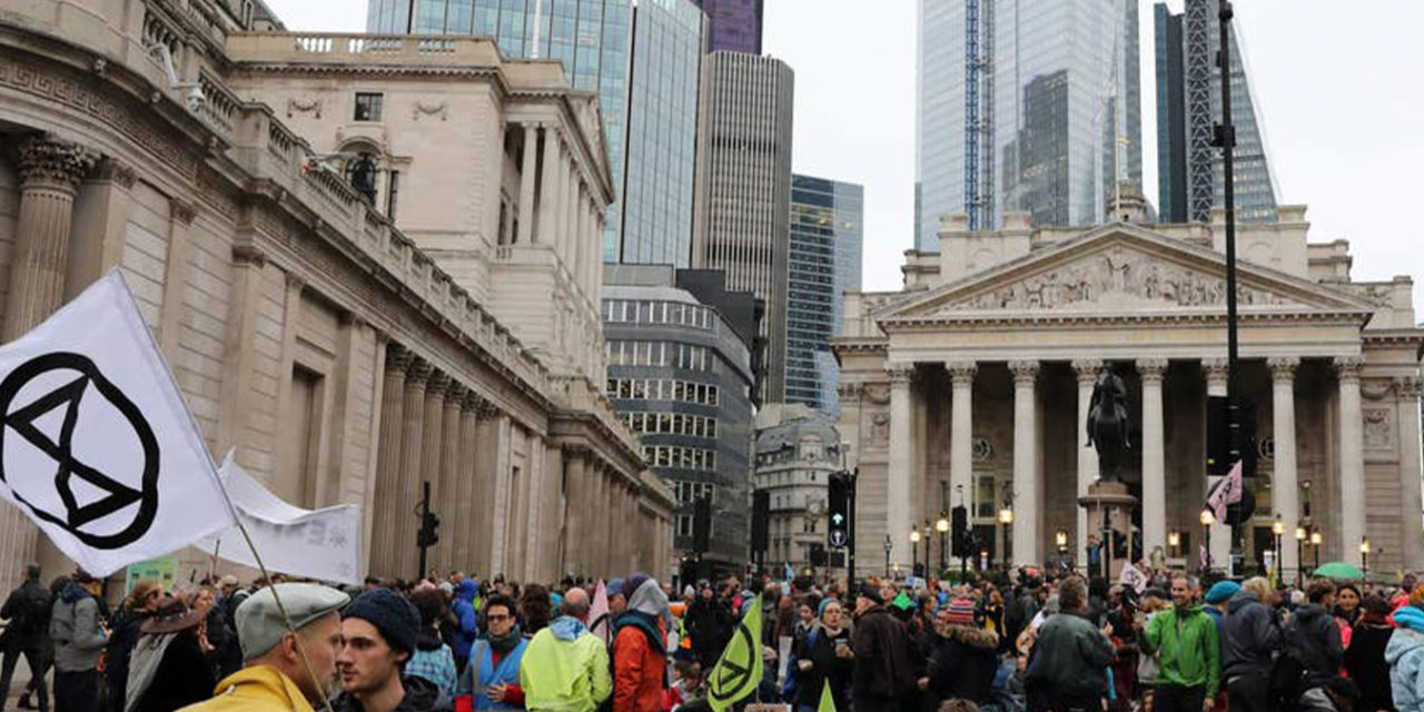 Extinction Rebellion Activists Arrested After Bank of England Protest