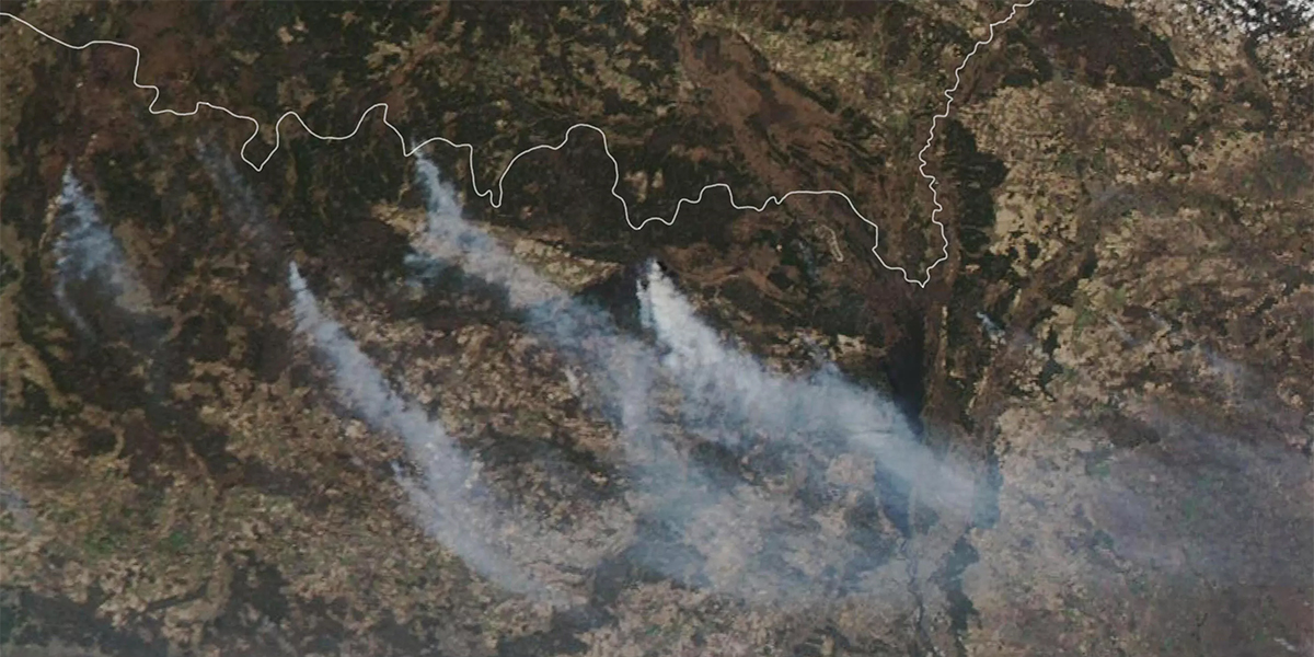 Wildfires Rage in Ukraine
