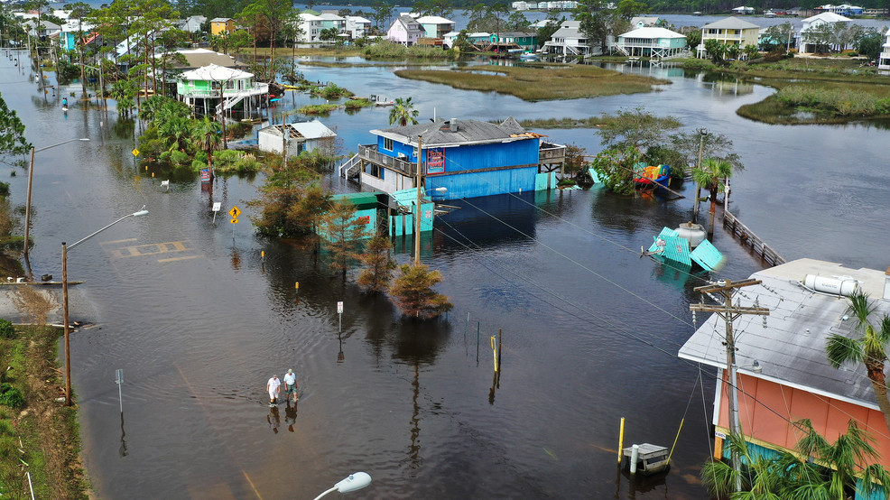 Florida and Alabama Battered With Hurricane Sally’s 4 Months of Rain in 4 Hours